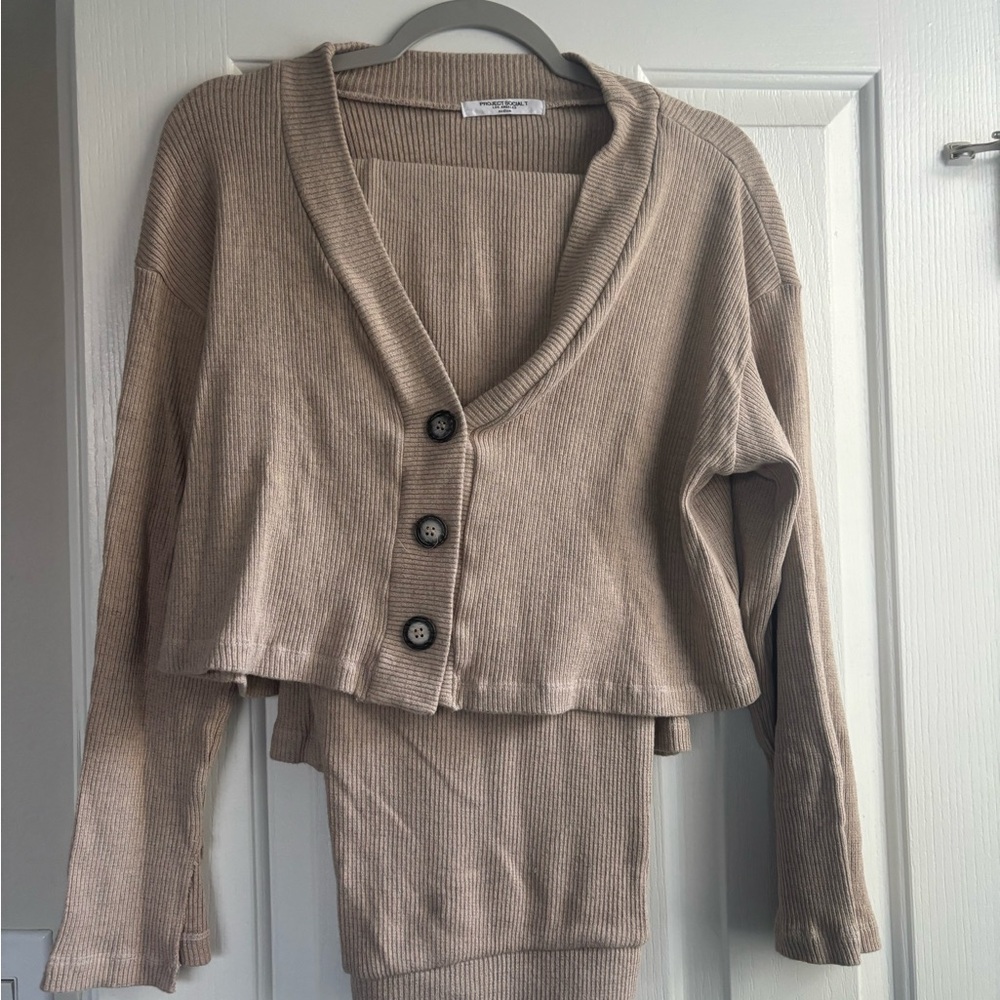 Women's tan Sweater Set - project social t